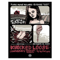 Limited edition Pure Noise Records Merch poster featuring a gothic girl, farm scene, bare feet in blood, and a cross. Celebrate 15 Years with Knocked Loose and more - exclusive collectible for fans!.