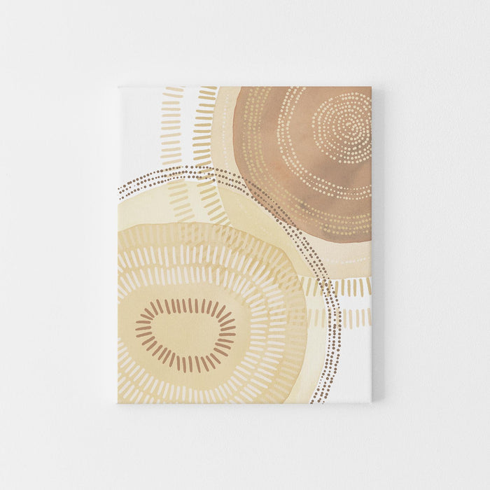 Abstract Blooms Warm Tones Modern Mid Century Wall Art Print or Canvas - Jetty Home