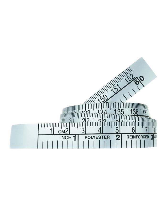 Adhesive Analog Silver Tape Measure 150 cm / 60 in
