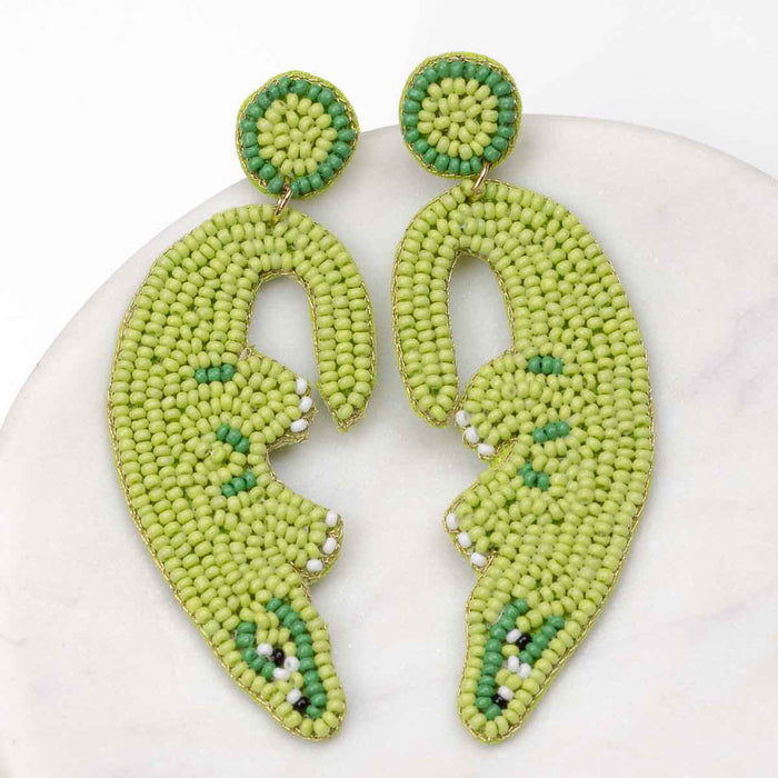 NolaCajun Alligator Beaded Earrings Louisiana Cajun Jewelry New Orleans