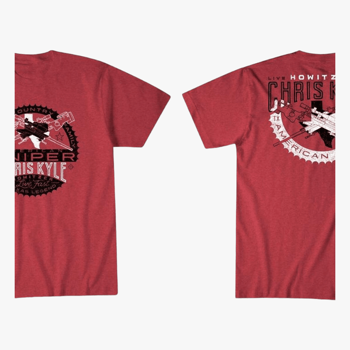 American Fighter Chris Kyle Grinder Short Sleeve Tee Red Affliction