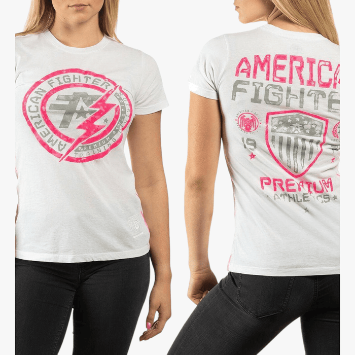 American Fighter Womens Allen Artisan Short Sleeve Tee Pure White Affliction
