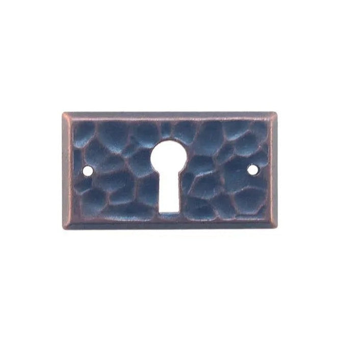 Antique Copper Arts and Crafts Keyhole Cover,  Paxton Hardware