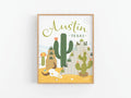 Austin Succulent Skyline Art Print - Onderkast Studio