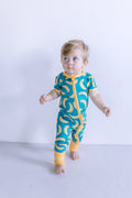 BANANAS | SHORT SLEEVE ZIPPER ONE PIECE