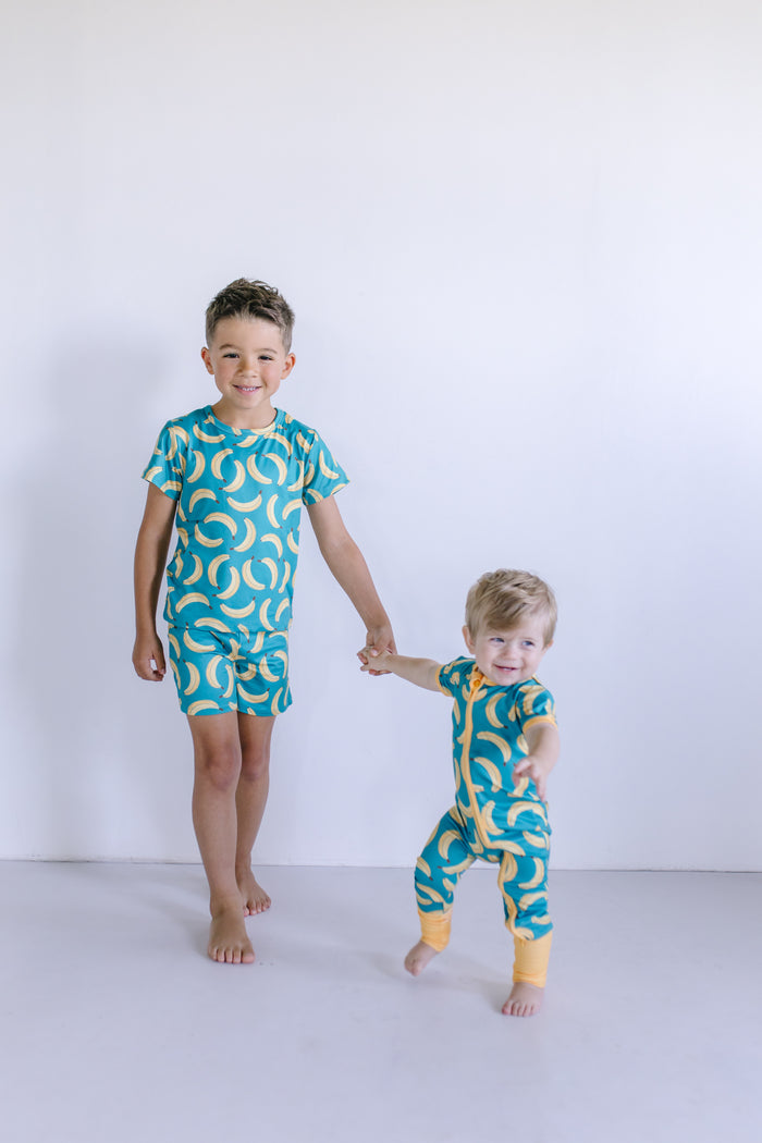 BANANAS | SHORT SLEEVE ZIPPER ONE PIECE