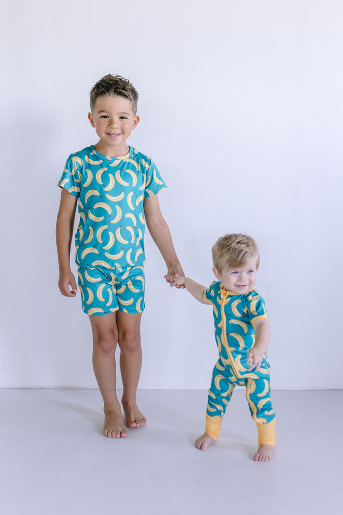 BANANAS | SHORT SLEEVE ZIPPER ONE PIECE