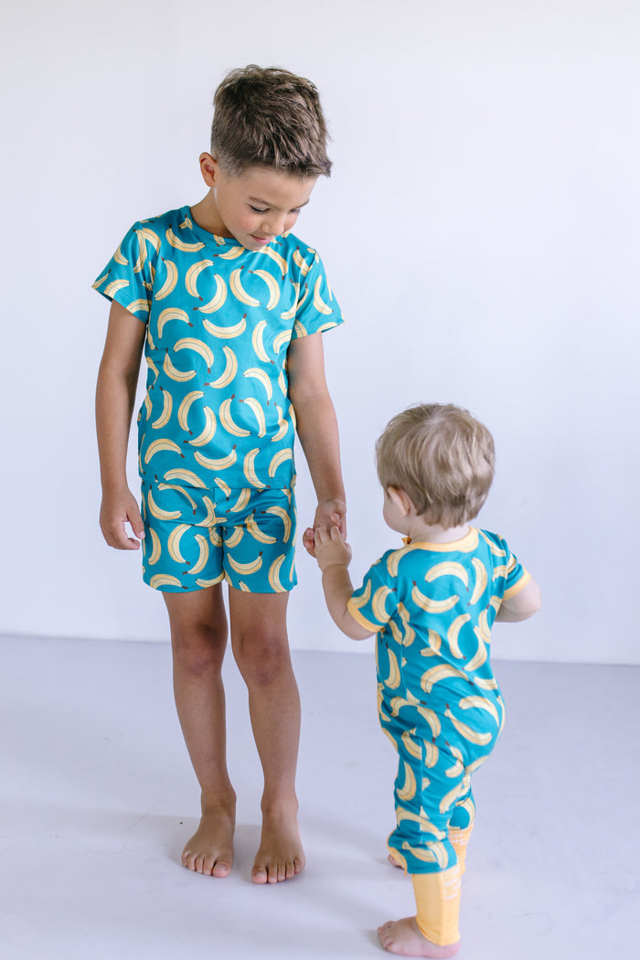 BANANAS | SHORT SLEEVE ZIPPER ONE PIECE