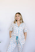 BEACH BALL | WOMEN'S BUTTON UP SHORT SLEEVE SET