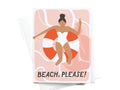 Beach Please Greeting Card – FINAL STOCK