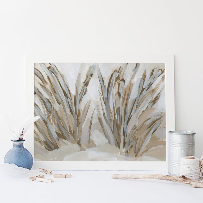 "Beachside Blooms" Dune Grass Painting - Art Print or Canvas - Jetty Home