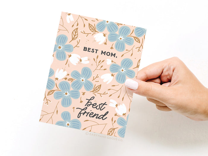 Best Mom Best Friend Greeting Card - Onderkast Studio