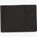 Black leather Billabong Downtown Slim Line Wallet with a grained texture and distinct stitching.