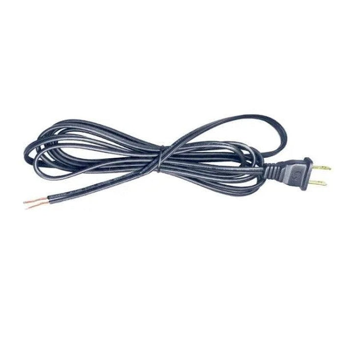 Black 12 Foot Lamp Cord Sets, SPT1 - paxton hardware ltd