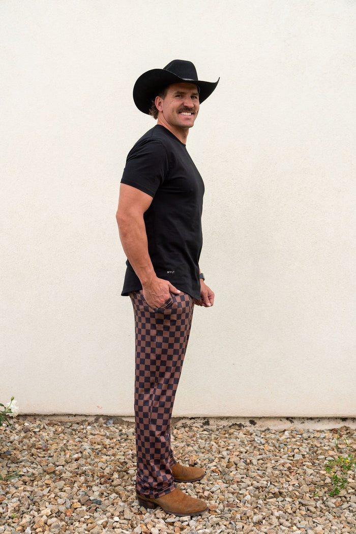 BLACK + BROWN CHECKER | MEN'S PANTS
