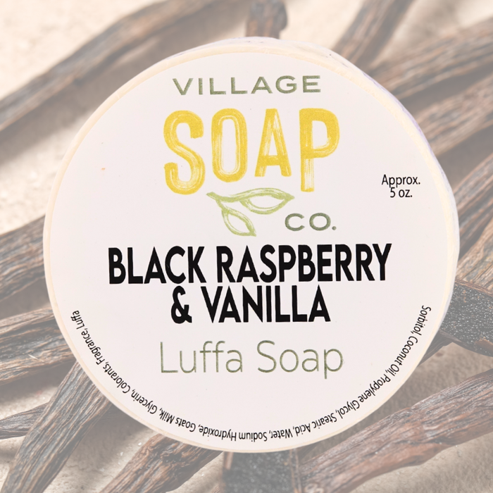 Black Raspberry & Vanilla Luffa Soap