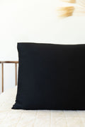 BLACK SOLID BRUSHED | PILLOW CASE