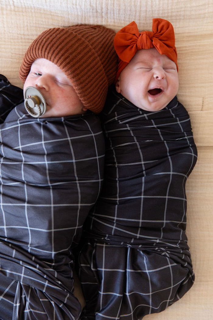 BLACK + WHITE GRID | SWADDLE