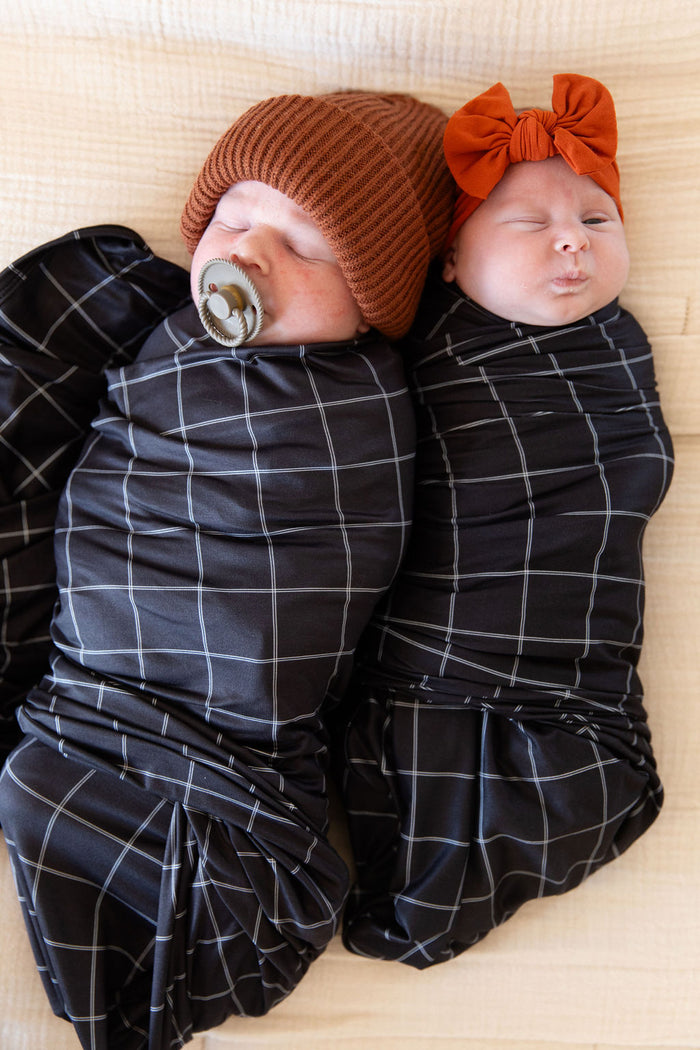 BLACK + WHITE GRID | SWADDLE