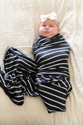 BLACK + WHITE STRIPE | SWADDLE