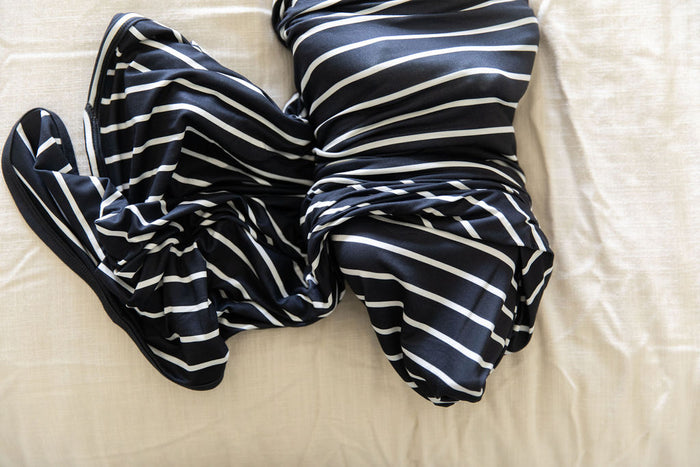 BLACK + WHITE STRIPE | SWADDLE