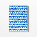 Blue Abstract Half Circles - Jetty Home