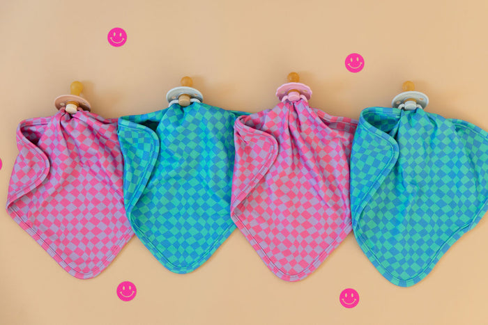 BLUE + GREEN WAVY CHECKER | LOVIE