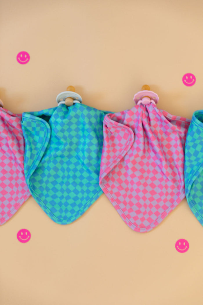 BLUE + GREEN WAVY CHECKER | LOVIE