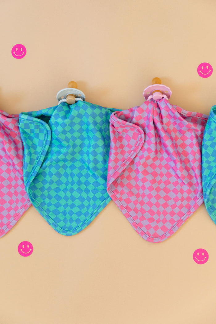 BLUE + GREEN WAVY CHECKER | LOVIE