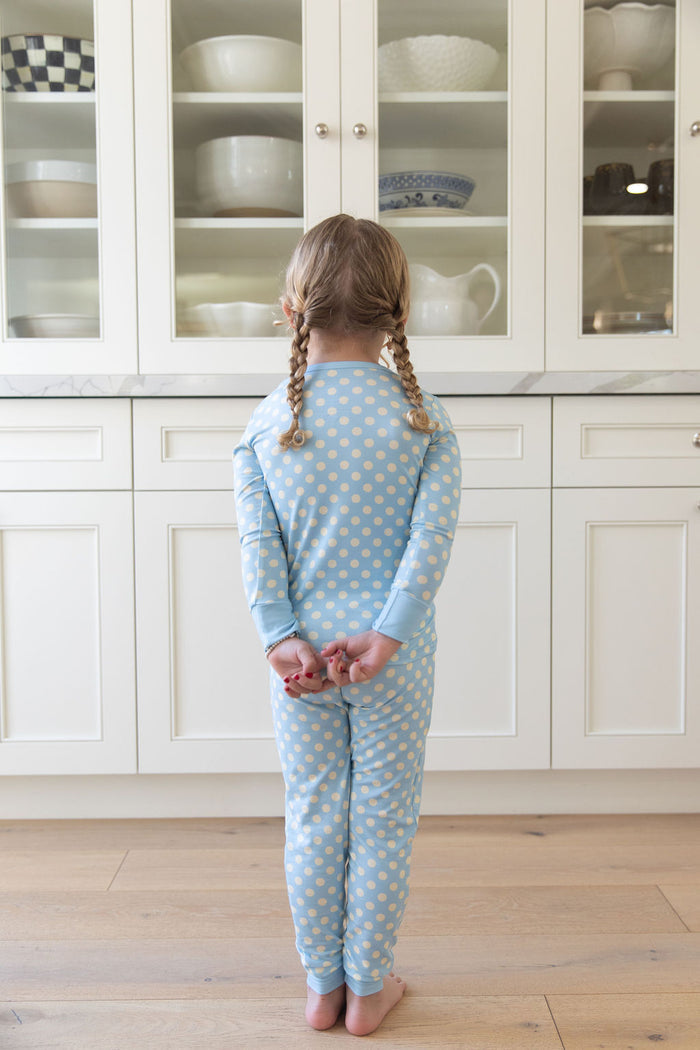 BLUE + YELLOW POLKADOTS | LONG SLEEVE