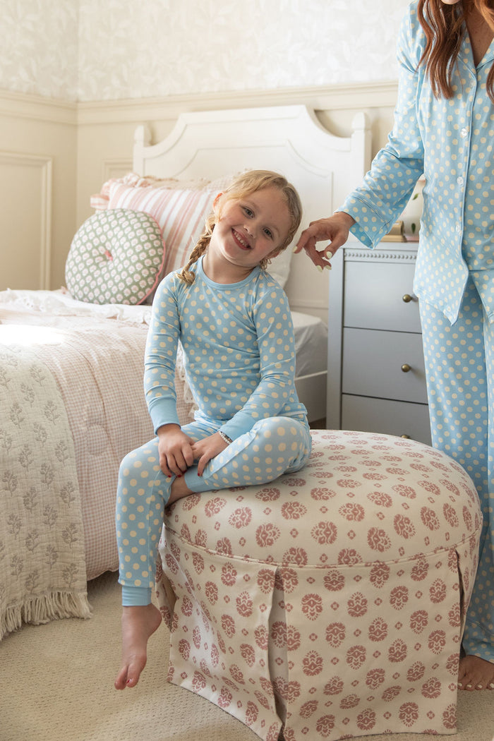BLUE + YELLOW POLKADOTS | LONG SLEEVE