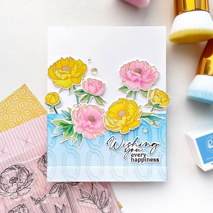 Blushing Blooms stencil