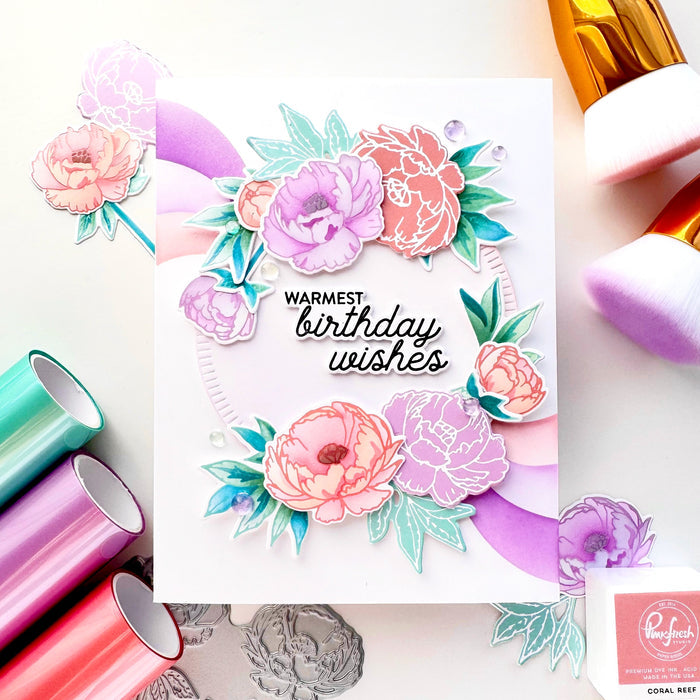 Blushing Blooms stencil