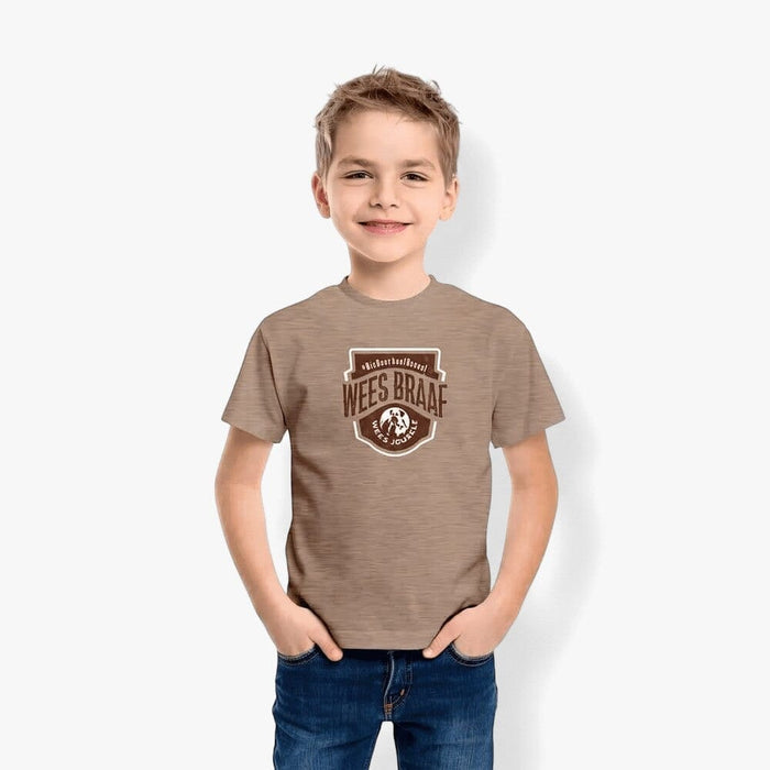 Boerboel Kids Printed Short Sleeve Tee Sand Mel | Boerboel