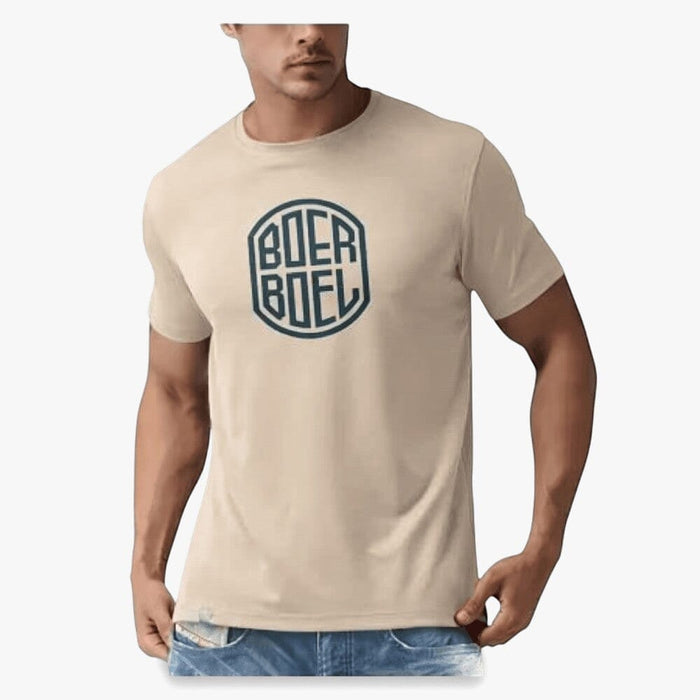 Boerboel Mens Premium Cotton Short Sleeve Tee Stone | Boerboel