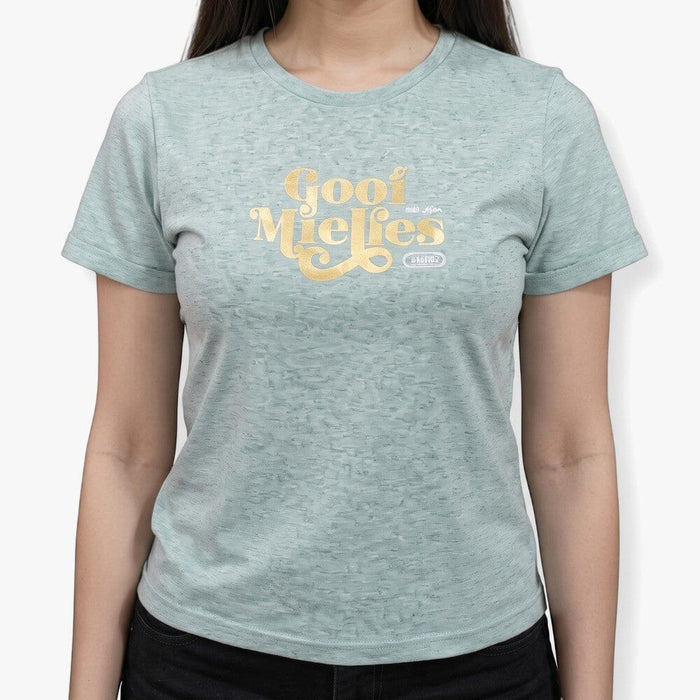 Boerboel Womens Premium Cotton Meilies Short Sleeve Tee Green Melange | Boerboel
