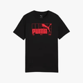 Puma Boys Graphic No 1 Logo Short Sleeve Tee Black | Puma