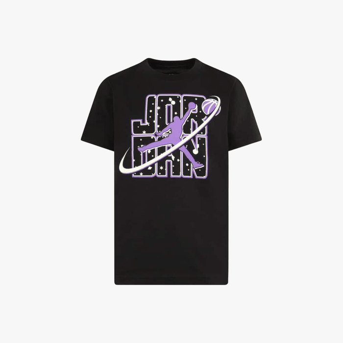 Nike Boys Jdb Flight Galaxy Glow Ss Tee Black | Nike