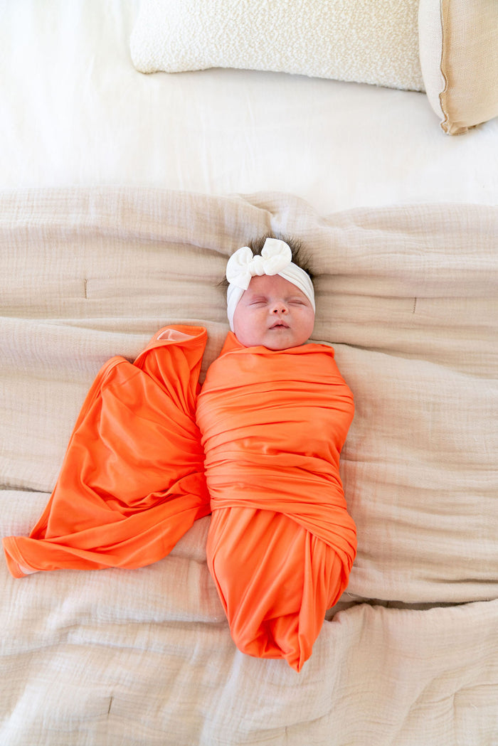 BRIGHT NEON ORANGE SOLID | SWADDLE