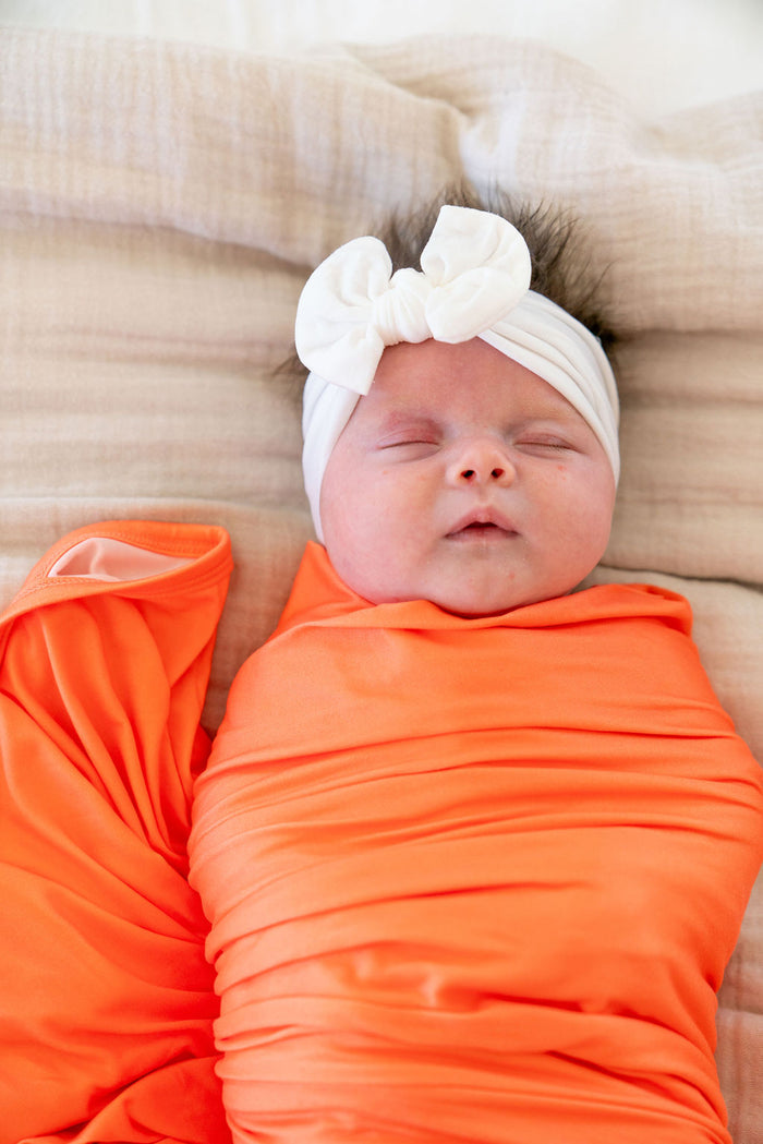 BRIGHT NEON ORANGE SOLID | SWADDLE