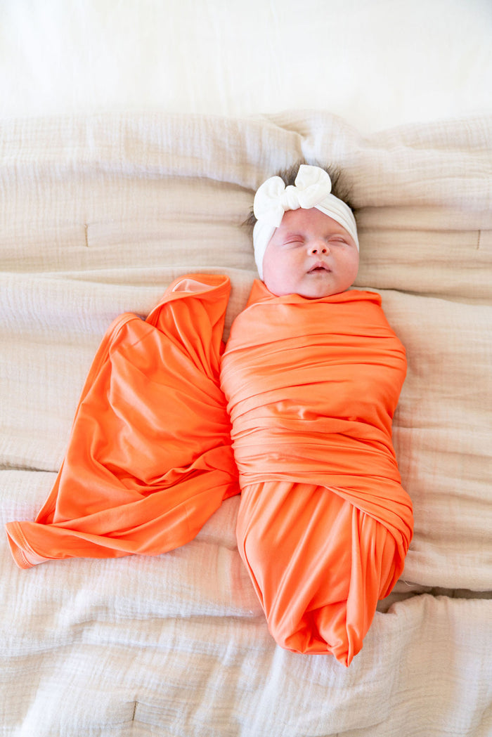 BRIGHT NEON ORANGE SOLID | SWADDLE