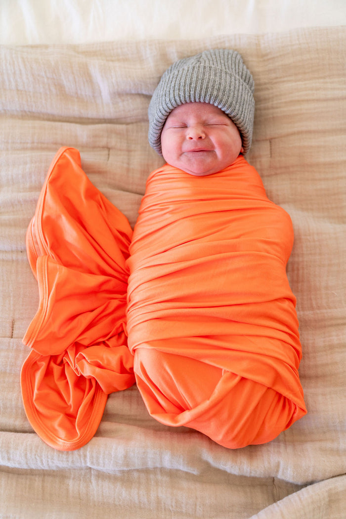 BRIGHT NEON ORANGE SOLID | SWADDLE