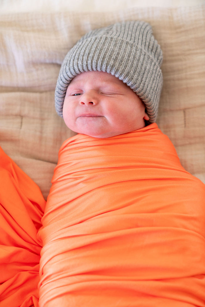BRIGHT NEON ORANGE SOLID | SWADDLE