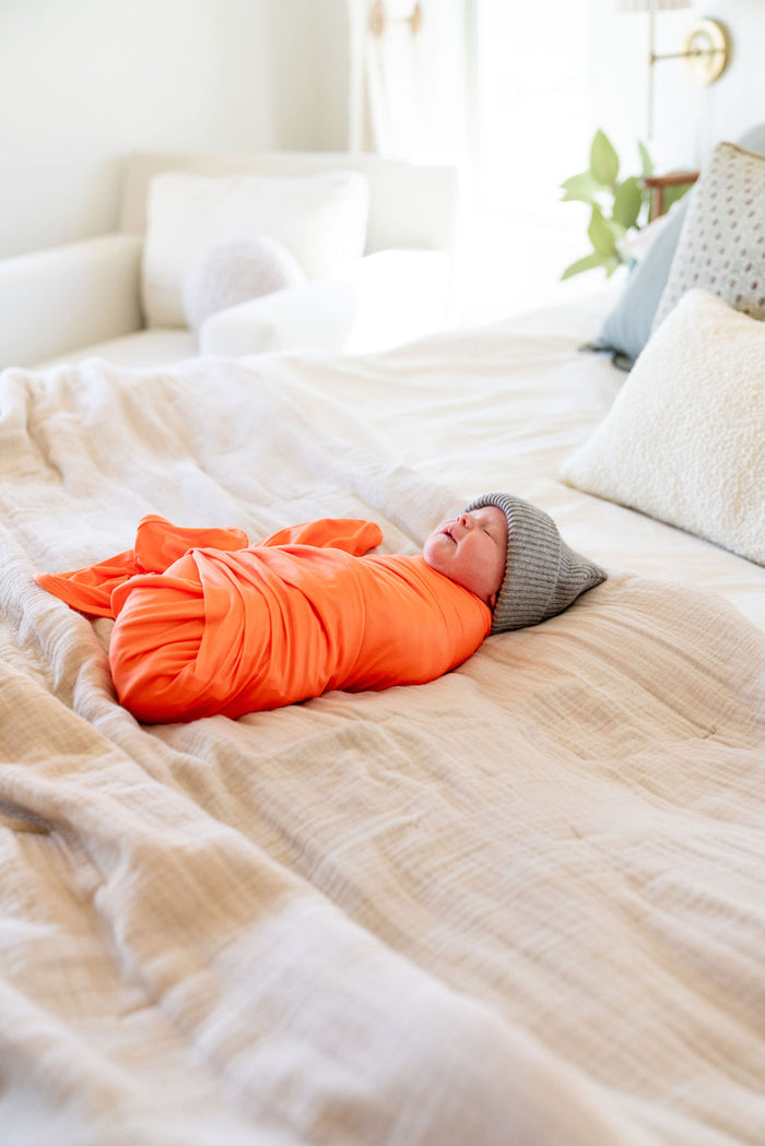 BRIGHT NEON ORANGE SOLID | SWADDLE