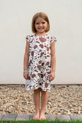 BROWN CATTLE | RUFFLE SLEEVE DRESS
