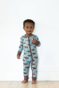 BROWN DINO | ZIPPER ONE PIECE