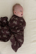 BROWN + GREEN CACTUS | SWADDLE