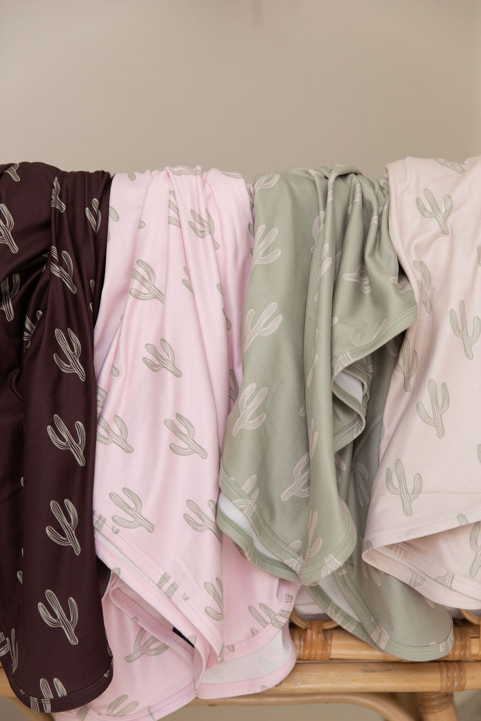 BROWN + GREEN CACTUS | SWADDLE