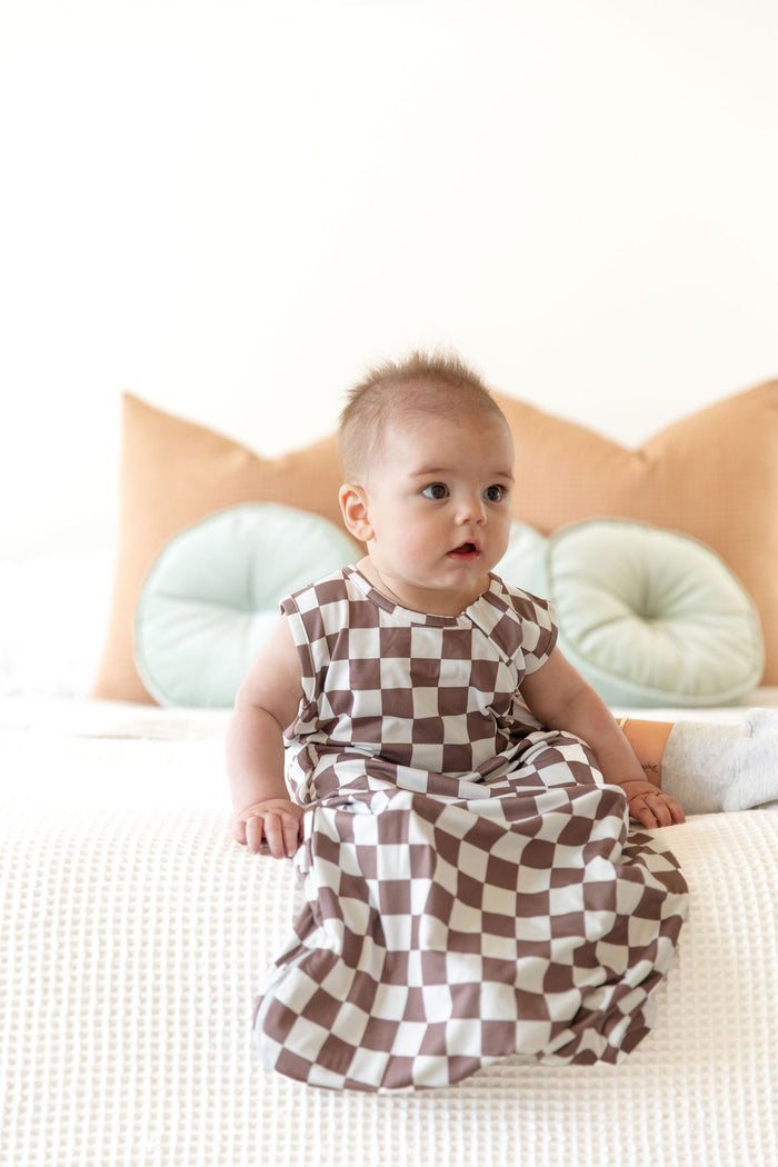 BROWN + WHITE CHECKER | SLEEP SACK