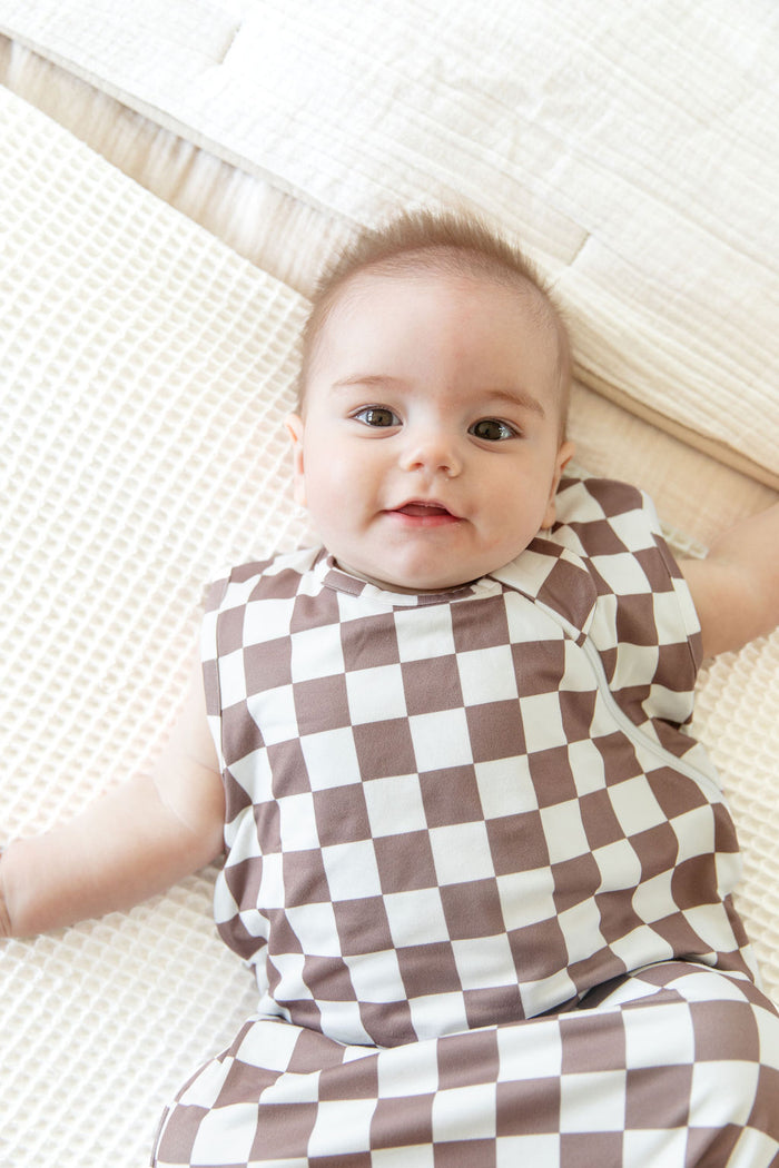 BROWN + WHITE CHECKER | SLEEP SACK